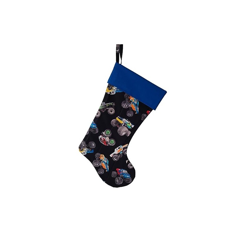 Monster Trucks Quilted Christmas Stocking