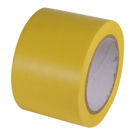 INCOM Manufacturing: PVC Vinyl Safety Aisle/Pipe Marking Conformable Durable Color Coding Abrasion Resistant Tape, 3 inch x 108 ft., Safety Yellow - Ideal for Walls, Floors, Equipment
