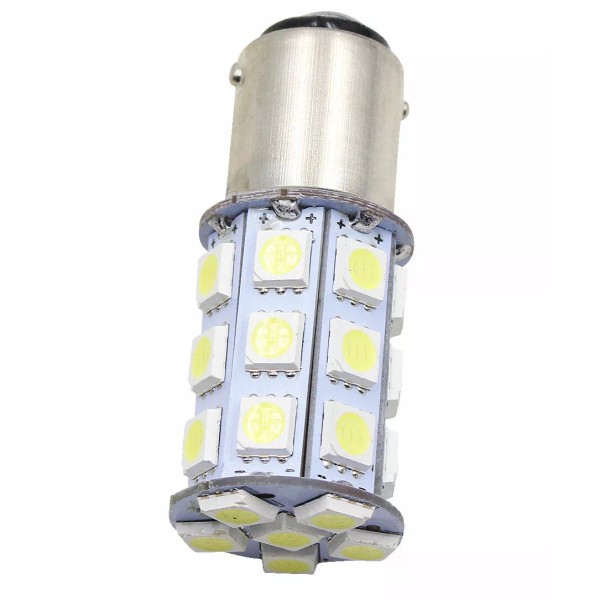Unbranded/Generic BA15D Pure White 27-SMD LED Light Bulbs Marine Boat