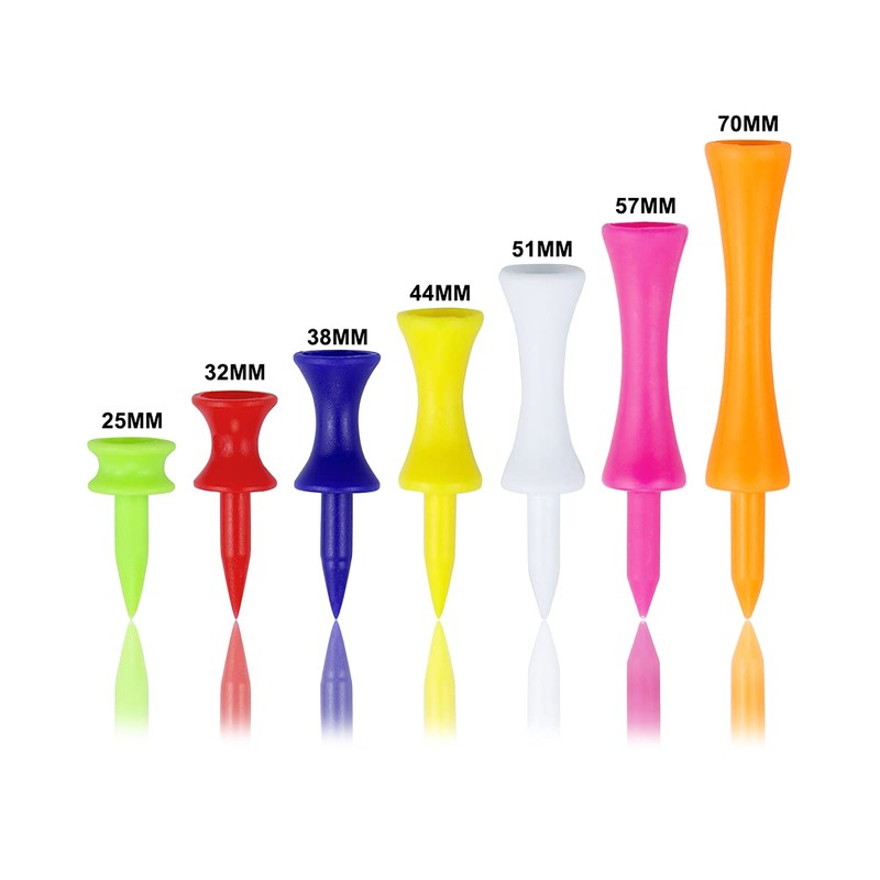Zivisk Red Golf Tees Plastic 32MM 100 Count Small Castle