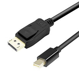 Mini DisplayPort to DisplayPort Cable, BENFEI 2 Pack Mini DP(Thunderbolt Compatible) to DP 6 Feet Cable (Male to Male) Gold-Plated Cord, Supports Supports 4K@60Hz, 2K@144Hz