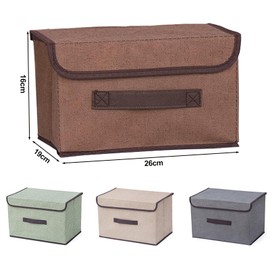 chiquieray Set of 4 Foldable Storage Box,Fabric Storage Boxes,Collapsible Storage Box with Lids, Fabric Wardrobe Organiser Basket with Handles for Clothes, Toys, Books,Photo, Closet, Bedroom, Home