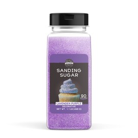 Birch & Meadow Sanding Sugar, Lavender, Colorful Sugar Crystals for Festive Holiday Baking (17.6 Ounces)