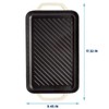 Country Living Enameled Cast Iron Grill Pan, Family Sized Rectangular