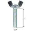 M10 (10mm x 50mm) Butterfly Wing Screws Thumb Screws Wing