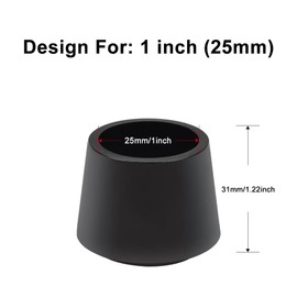 Sopito Chair Leg Tips Caps 1 Inch Rubber Table Chair Leg Caps,16 PCS, Black