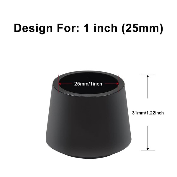 Sopito Chair Leg Tips Caps 1 Inch Rubber Table Chair