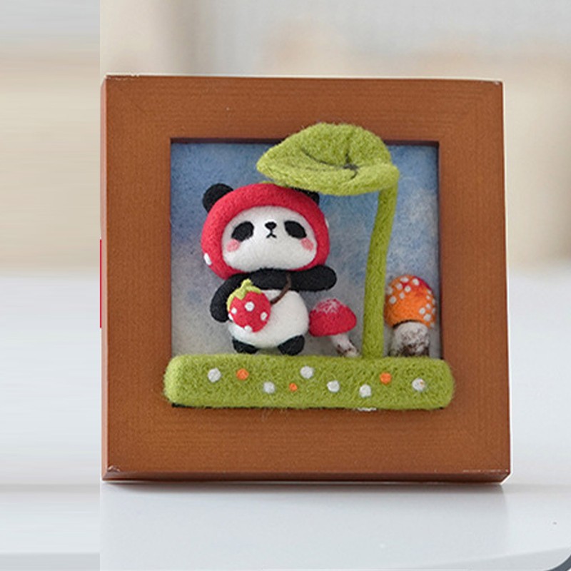 Needle Felting Kit Photo Frame Wool Felting Supplies Animal Plush