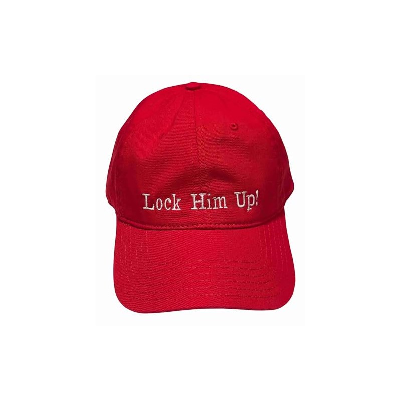 Lock Him Up Hat 2306 - Embroidered Adjustable Political Statement