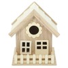 Toddmomy House Bird Nest Unfinished Wood Birdhouse Kits Unpainted Bird