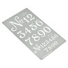 Aleks Melnyk No.452 Metal Stencil, Small Number Stencil, Size 1in