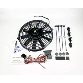 SCHURZ 12" Universal Electric Push/Pull Cooling Fan & Fan Control with Push-in Probe