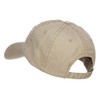 e4Hats.com Navy Veteran Letters Embroidered Washed Cap - Khaki OSFM