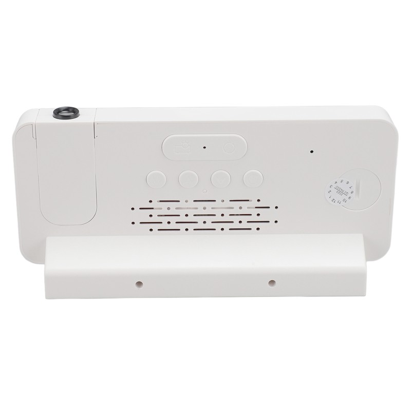 Projection Alarm Clock USB Rechargeable White Light Snooze Function Adjustable