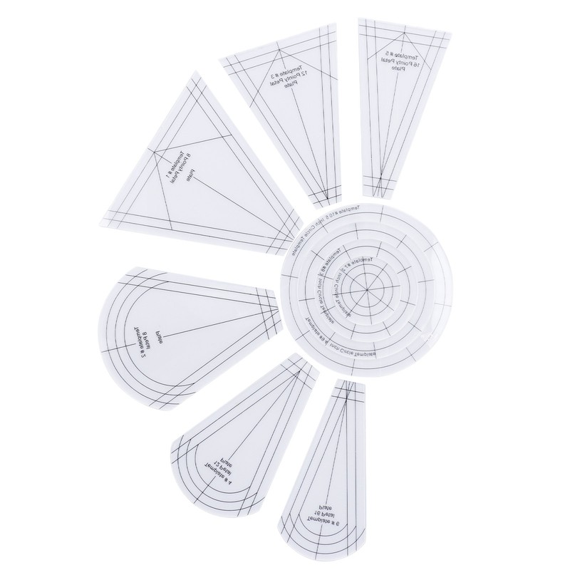 Quilting Rulers Shaped Patch Work Template Tool Ruler DIY Transparent