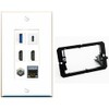RiteAV USB 3 USB C 2 HDMI Coax Cat7 Wall