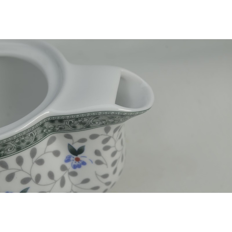 Porcelain Teapot 500ml Kettle with Removable Stainless Steel Infuser (Flower)