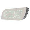 Digital Alarm Clock Multifunction Innovative Silent Temperature Humidity LED Mirror