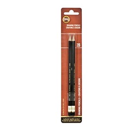 Koh-I-Noor Toison d'Or Graphite Pencil, 2B Degree, 2 Pack (FA1900.2BBC) , Black