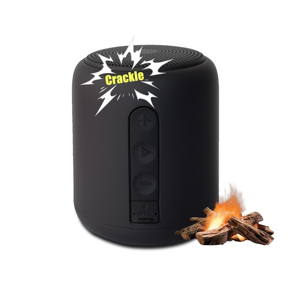 Roamoris Bass-Boosted Electric Fireplaces Crackler Sound Box,Fire Crackling Speaker Machine,Rechargeable