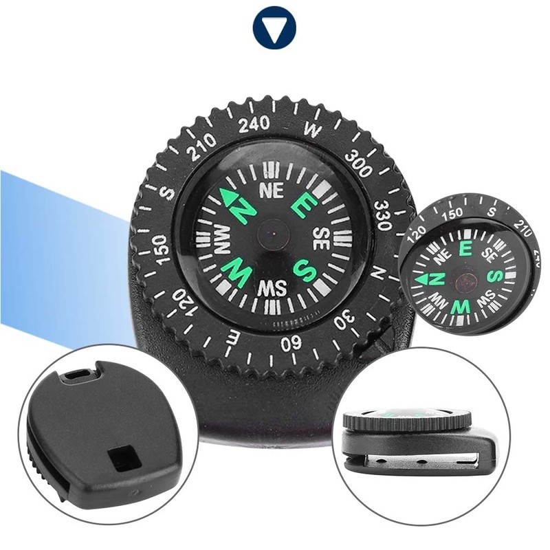 Detachable Watch Compass, with Strap Hole Omission, for Boat Camping