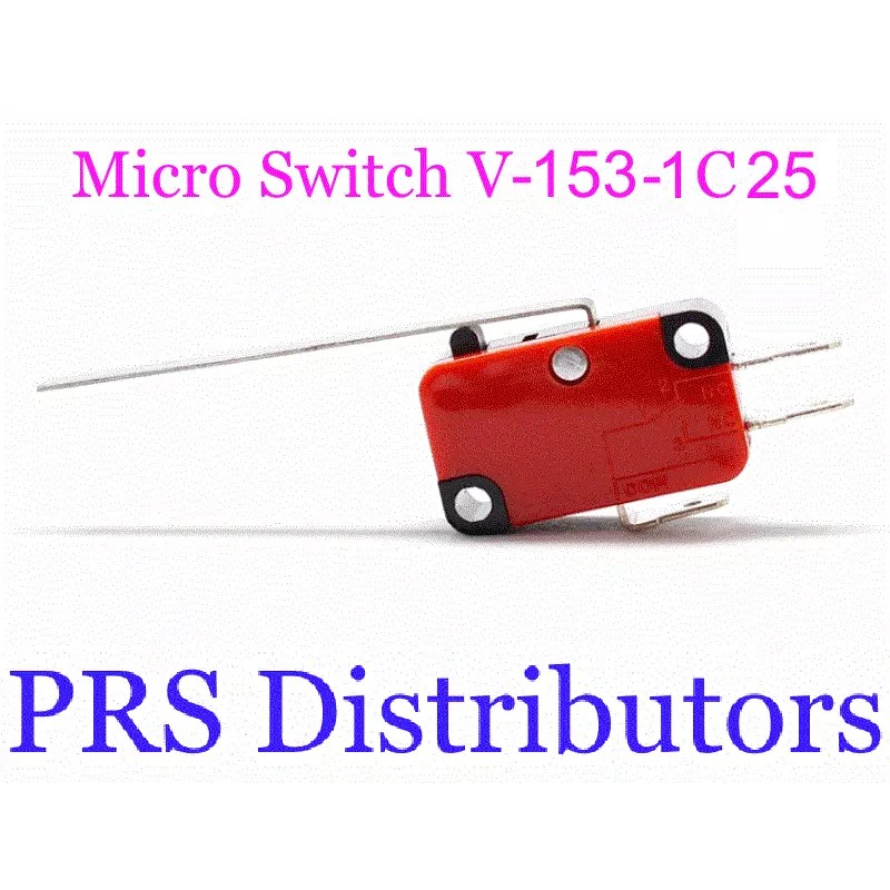 Unbranded Micro Switch V-153-1C25 2" Long Straight Hinge Lever Type