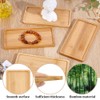 WEBEEDY 8 Pcs Bamboo Coasters for Mosaic Craft,DIY Blank Base