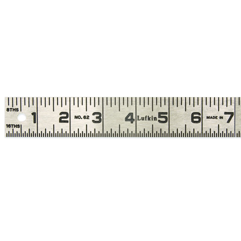Crescent Lufkin 1-1/4" x 3' Steel Rule - 623FTN ,