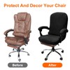 SUNJOYCO Computer Office Chair Cover Set, Universal Stretch Rotating Desk