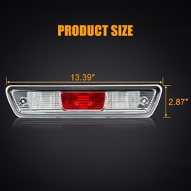 RANSOTO F150 Third Brake Light Center High Mount Stop, Trunk Cargo Rear Tail Light Compatible With 2009 2010 2011 2012 2013 2014 Ford F-150