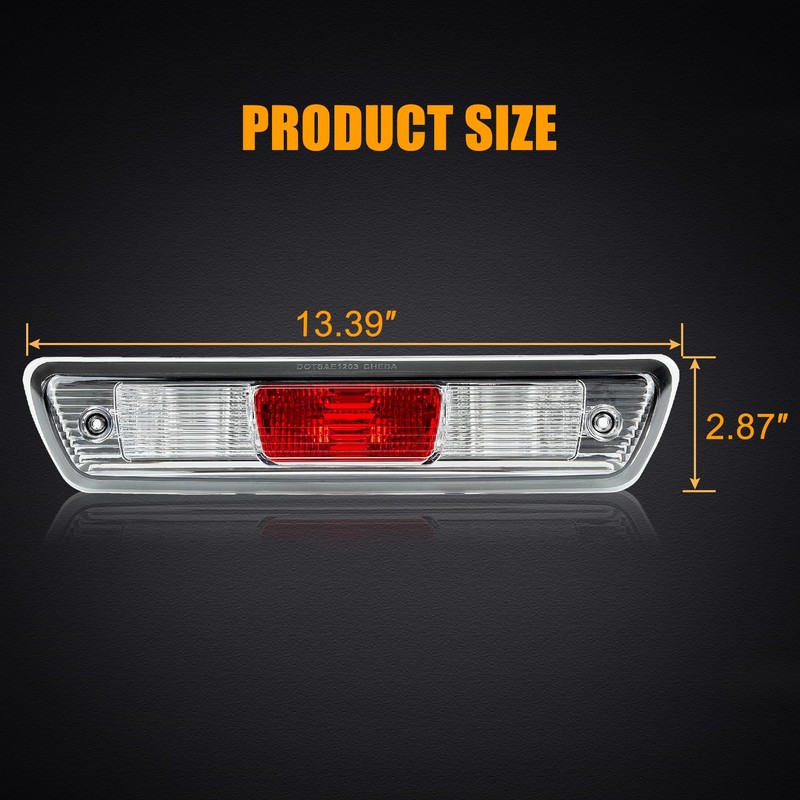 RANSOTO F150 Third Brake Light Center High Mount Stop, Trunk