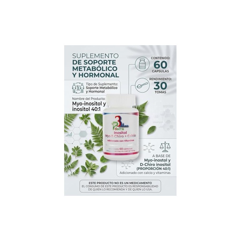 Inositol Myo Chiro Calcio Equilibra Sistema Hormonal