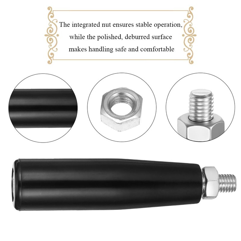 Revolving Handles Knob Handwheel M12 x 120mm Male Threaded Stem