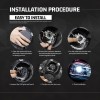MGT H11 H8 H9 LED Headlight High/Low Beam Aluminum casing