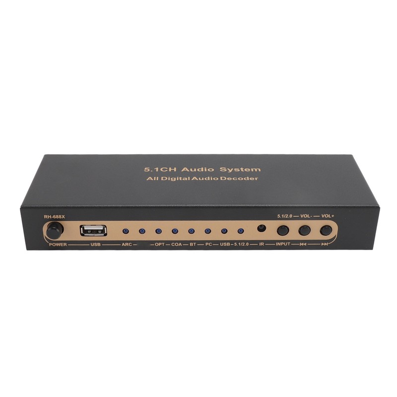 5.1 Channel Sound Decoder 192Khz/24Bit HD Multimedia Interface 4K ARC