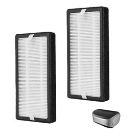 AP-DT10FL Filter for Homedics Air Purifier: AP-DT10BK AP-DT10WT TotalClean Desktop Air Purifier for Small Rooms - 2 Set for 6-12 months Replacement Filter Pack