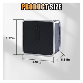 JOYCOURT Car Hanging Trash Can Universal Foldable Trash Can Auto Portable Waterproof and Leakproof Trash Bin Car Garbage Organizer Car Interior Storage Bag Accessories for Cars, Trucks, SUVs