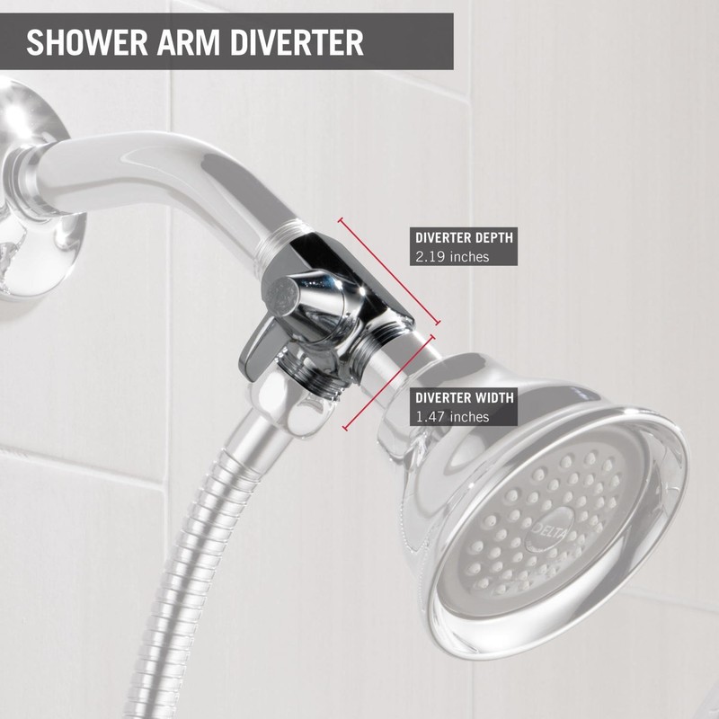 Delta Faucet Shower Arm Diverter for Hand Shower, Chrome