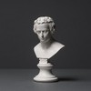 Schiller Sculpture Made of High-Quality Zellan, Handmade, Made in Germany,