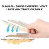 2pcs Table Crumb Sweeper,Crumb Sweeper for Tablecloth,Stainless Steel Crumber Tool