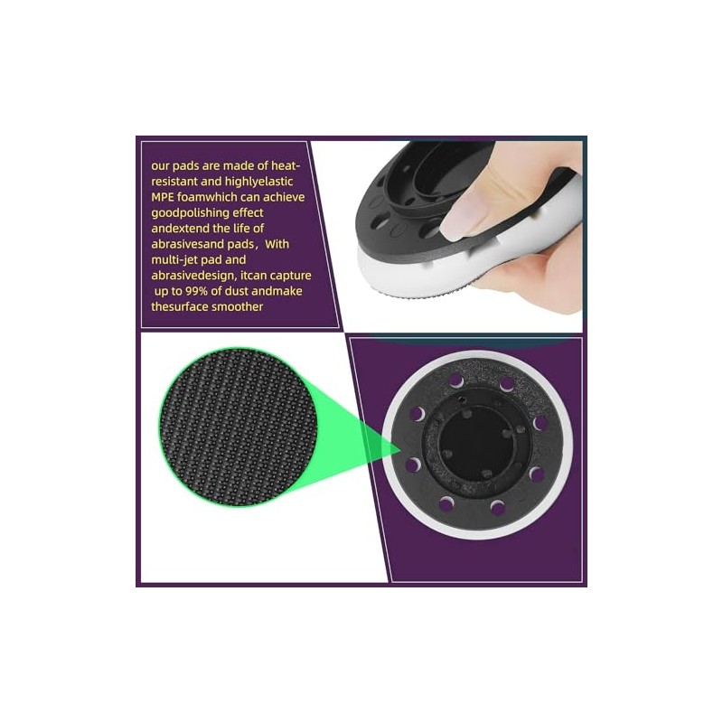 INFTOYCO Upgrade 492280 ETS 125 Eq Replacement Sanding Pad Hard