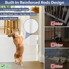 Reinforced 18" Tall Retractable Gate Step Over Dog Gate, 55"