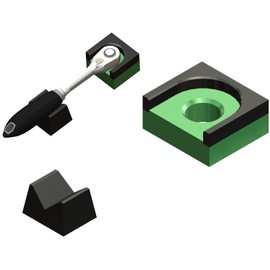 KniVayTina Magnetic Ratchet Organizer or Ratchet Holder - Magnets - Great 3D Printing Tool Widget Gift for Your Toolbox Drawer(Green, 1/2")