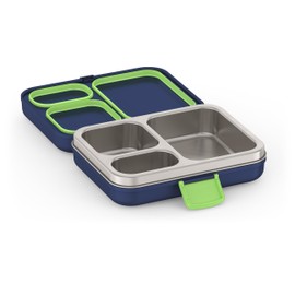 THERMOS Kids Freestyle Food Storage Lunch Kit, Navy