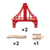 SainSmart Jr. Wooden Train Set Accessories, Double Suspension Bridge Set,