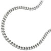 Chain necklace curb chain 2 x diamond cut 925 silver
