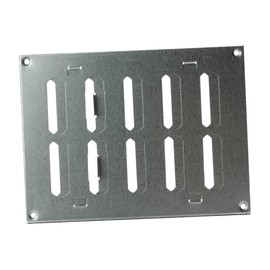 200x150 mm (8x6") Sliding Grille Made of Sheet Steel, galvanised Ventilation Grille