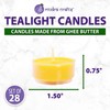 Mudra Crafts Tibetan Tealight Vanaspati Ghee Butter Lamp Candle Set