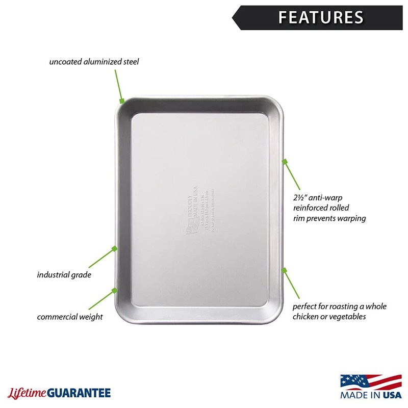 Rada Cutlery Quarter Sheet Pan, 2 Pack