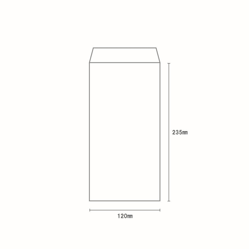 3 Long Envelopes, Pastel White, Non-See-Through, 100 Sheets, No Mailing